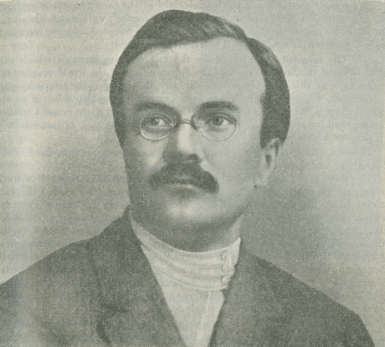Hand-drawn portrait of V. M. Molotov