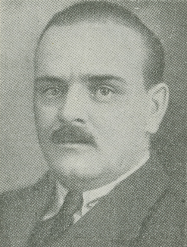 Illustrated portrait of N. M. Shvernik